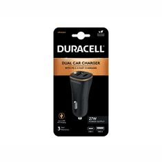 Duracell USB-A in USB-C avtomobilski polnilnik, 27 W