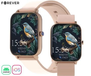 Forever ForeVigo 3 SW-320 pametna ura, rožnato zlata (Rose Gold)