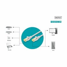 Digitus patch SFTP CAT.6A 0,25m siv