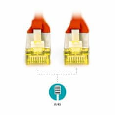 Digitus patch SFTP CAT.6A 0,25m rdeč