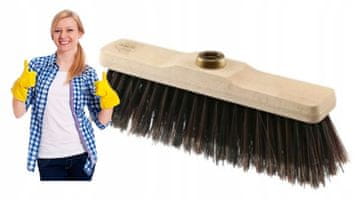 shumee Univerzalna lesena metla za pometanje 28x5,5 cm