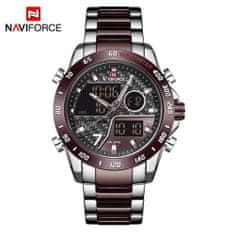 NaviForce NAVIFORCE 9171 SBEBE Luksuzna zapestna ura: Modni, športni Quartz, moške ure - Reloj Navy Force Elegance Black
