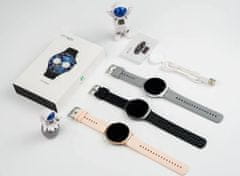Smart Plus DT4 Mate 1,5-palčni HD okrogli zaslon na dotik NFC Compass Smartwatch - športne ure, funkcija Bluetooth Call - pametne ure za moške in ženske Grey