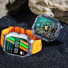 Smart Plus K61 PRO 1,96-palčni zaslon AMOLED Smart Watch - Bluetooth predvajanje glasbe, kompas, šport na prostem, funkcija govorjenja - 380 mAh velika baterija Orange