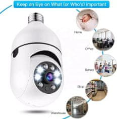 Smart Plus secure360 bulbcam a6: varnostna kamera z vtičnico e27 za 360-stopinjski nadzor