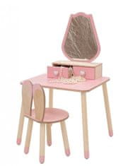 Furnitura MONTESSORI KOZMETIČNA MIZICA TULIPAN (VEČ BARV)-Natur