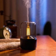Smart Plus aroma luxe difuzor - prenosni usb ovlaživač z učinkom sveće za aromaterapijo