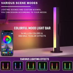 Smart Plus LED kotna talna svetilka RGB Dream Color Spreminjanje razpoloženja Nočna osvetlitev APLIKACIJA Bluetooth in daljinski upravljalnik Sinhronizacija glasbe Gledališka osvetlitev