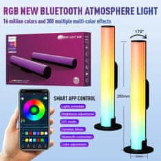 Smart Plus LED kotna talna svetilka RGB Dream Color Spreminjanje razpoloženja Nočna osvetlitev APLIKACIJA Bluetooth in daljinski upravljalnik Sinhronizacija glasbe Gledališka osvetlitev