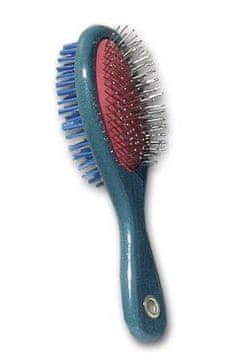 Dvostranska krtača velika konjska žima + žica s kroglicami 22cm