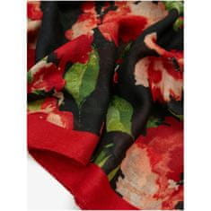 Orsay Rdeče-črni ženski cvetlični šal ORSAY_928440660000 Univerzalni