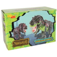WOWO Elektronski dinozaver T-REX - zeleni elektronski dinozaver T-REX s hojo in rjovenjem