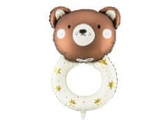 WOWO Balon iz folije Teddy Bear Rattle - Balon iz folije Teddy Bear Rattle 45cm x 67cm