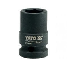 YATO Nastavek 1/2" udarni šestkotnik 15 mm CrMo