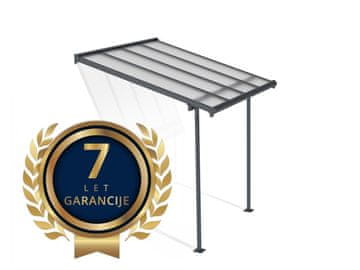 Palram NADSTREŠEK ZA TERASO SIERRA, siva/transparent 2,3x2,3m