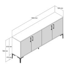 Furnitura KOMODA KIEV 2