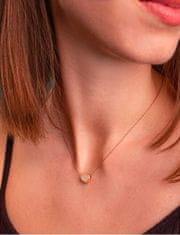 Vuch Nežna bronasta ogrlica s kristali Rose Gold Rurik