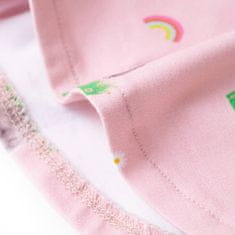 Vidaxl Otroške kratke hlače z vrvico svetlo roza 116