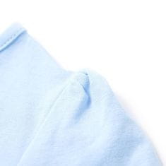 Vidaxl Otroška majica s kratkimi rokavi svetlo modra 104