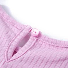 Vidaxl Otroška majica s kratkimi rokavi svetlo roza 116
