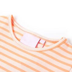 Vidaxl Otroška majica neon oranžna 140