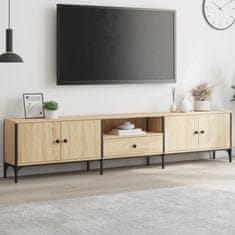 Vidaxl TV omarica s predalom sonoma hrast 200x25x44 cm inženirski les
