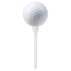 Vidaxl Podstavek za golf 1000 kosov bela 83 mm bambus