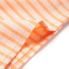 Vidaxl Otroško ravno krilo s črtami fluorescentno oranžna 104