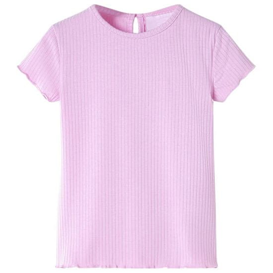 shumee Otroška majica s kratkimi rokavi svetlo roza 116