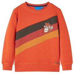 shumee Otroški pulover oranžen 140