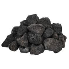 Vidaxl Vulkanski kamen 25 kg črn 3-5 cm