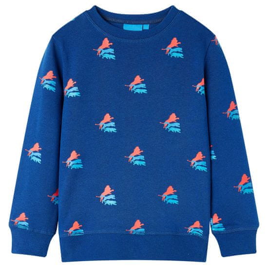 Vidaxl Otroški pulover temno modra 116