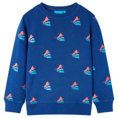 Vidaxl Otroški pulover temno moder 92