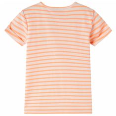 Vidaxl Otroška majica neon oranžna 128