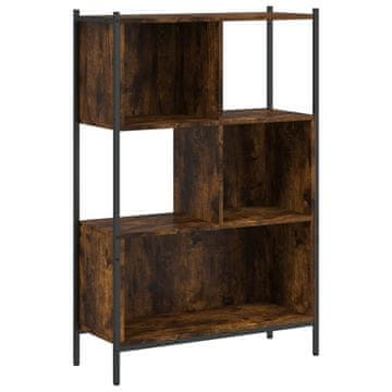 Vidaxl Knjižna omara dimljeni hrast 72x28x109 cm inženirski les