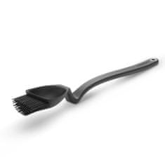Dreamfarm Silikonski čopič z zajemalko BBQ Brizzle, črn