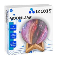Iso Trade Nočna lučka luna 15 cm 16 barv