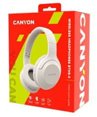 Canyon BTHS-3 Bluetooth slušalke z mikrofonom, bež