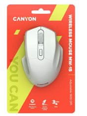 Canyon MW-15 brezžična optična miška, bela