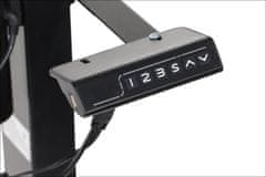 STEMA Okvir z električno nastavitvijo višine PRATO 01-2T/B v črni barvi. Ima en motor in se lahko polni preko USB. Nastavljiva višina v območju 72–121 cm.