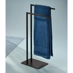 Kela Kovinsko držalo za brisače črno v obliki črke L 30x20x81cm KL-22495