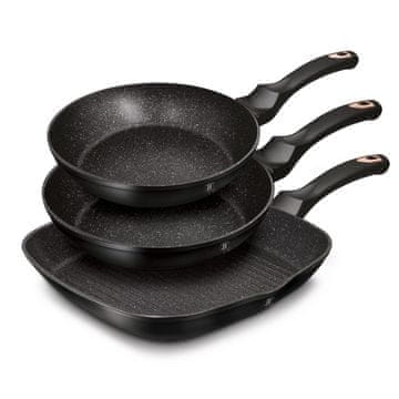 Berlingerhaus  Berlinger Haus 3-delni komplet ponev 20/24/28 cm Black Rose BH6156