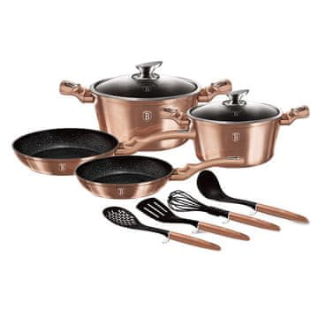 Berlingerhaus komplet granitnih loncev Rose Gold 31281