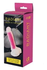 Dreamtoys DILDO Radiant Glow In The Dark Pink Large