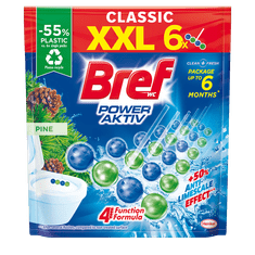 Bref Power Aktiv trda obešanka za WC, bor, 6x50 g