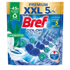 Bref Power Aktiv trda obešanka za WC, evkalipt, 5x50 g