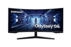 Samsung Odyssey G5 G55T gaming monitor, 86,36cm (34), UWQHD, VA, 165Hz (LC34G55TWWPXEN)