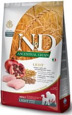 N&D N&amp;D ANCESTRAL GRAIN Dog LG Light-Chicken, Spelt, Oats &amp; Granatno jabolko Adult Medium &amp; Maxi 2,5 kg