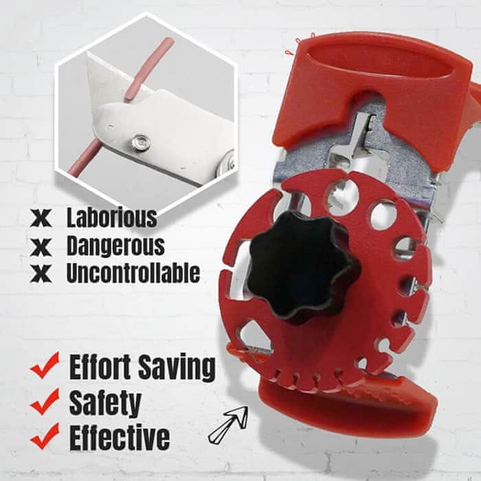 Netscroll Univerzalni ročni hitri odstranjevalec izolacije, rezalnik kablov in orodje za demontažo električnih žic, prenosni odstranjevalec izolacije z nastavljivimi rezili, 14 velikosti odprtin, QuickCut