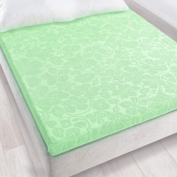 shumee Tulipan 6 žakard plošča 150x205 zelena